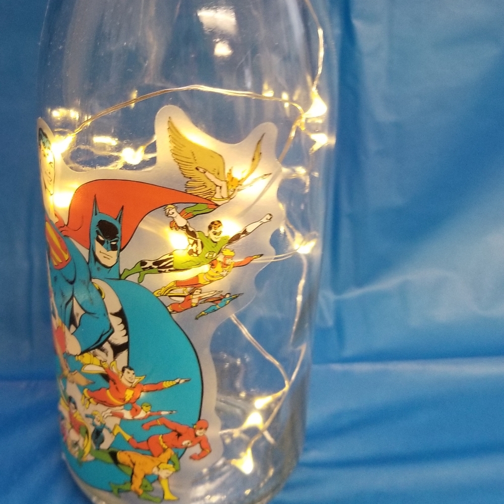 Lighted DC Justice League wine bottle